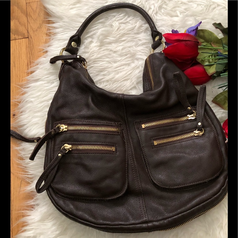 🌺Expandable hobo leather bag🌺